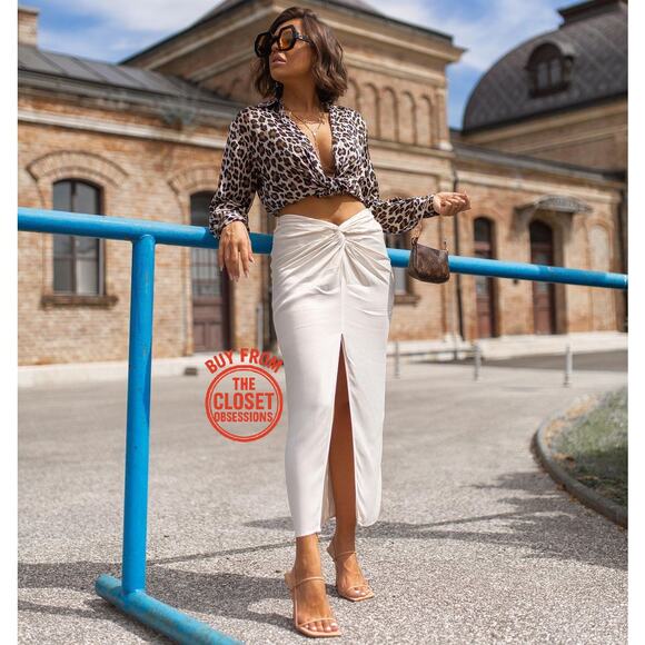 ZARA BLOGGER FAVE!!! High-Waisted Midi Skirt NWT - Picture 2 of 16